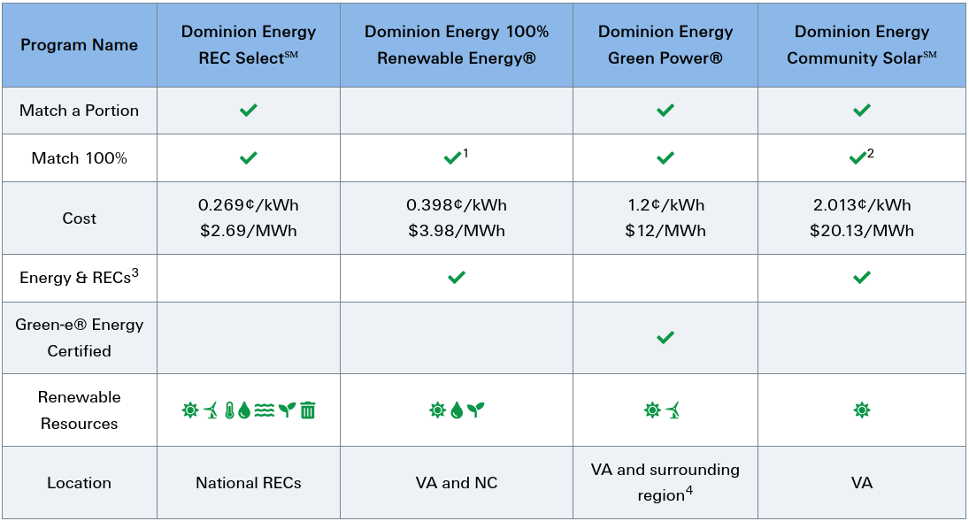 Renewable Energy Options